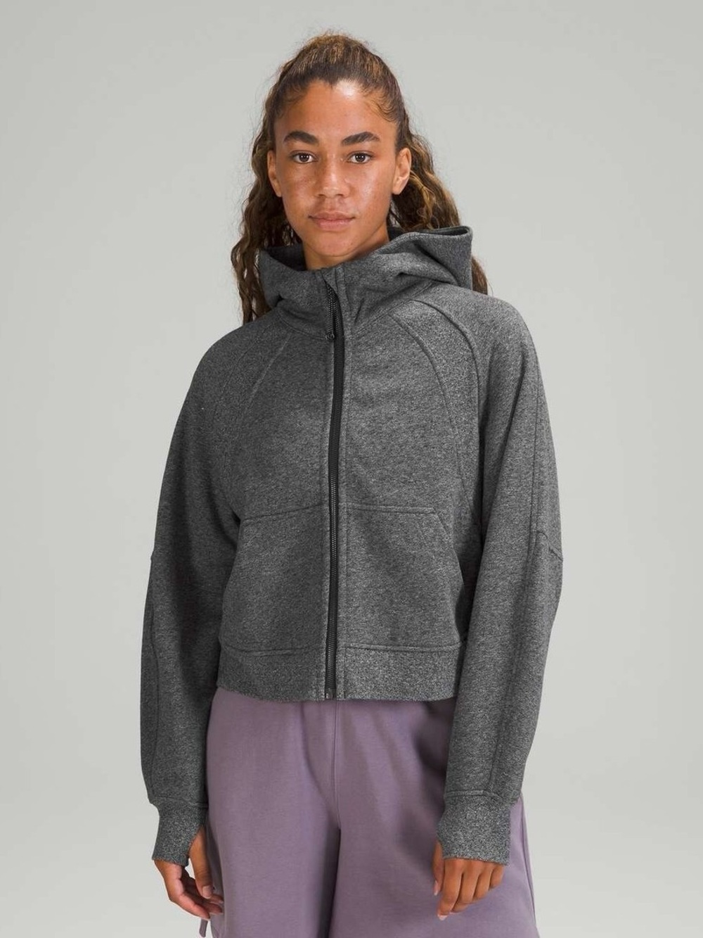 Lululemon oversized scuba full zip cropped